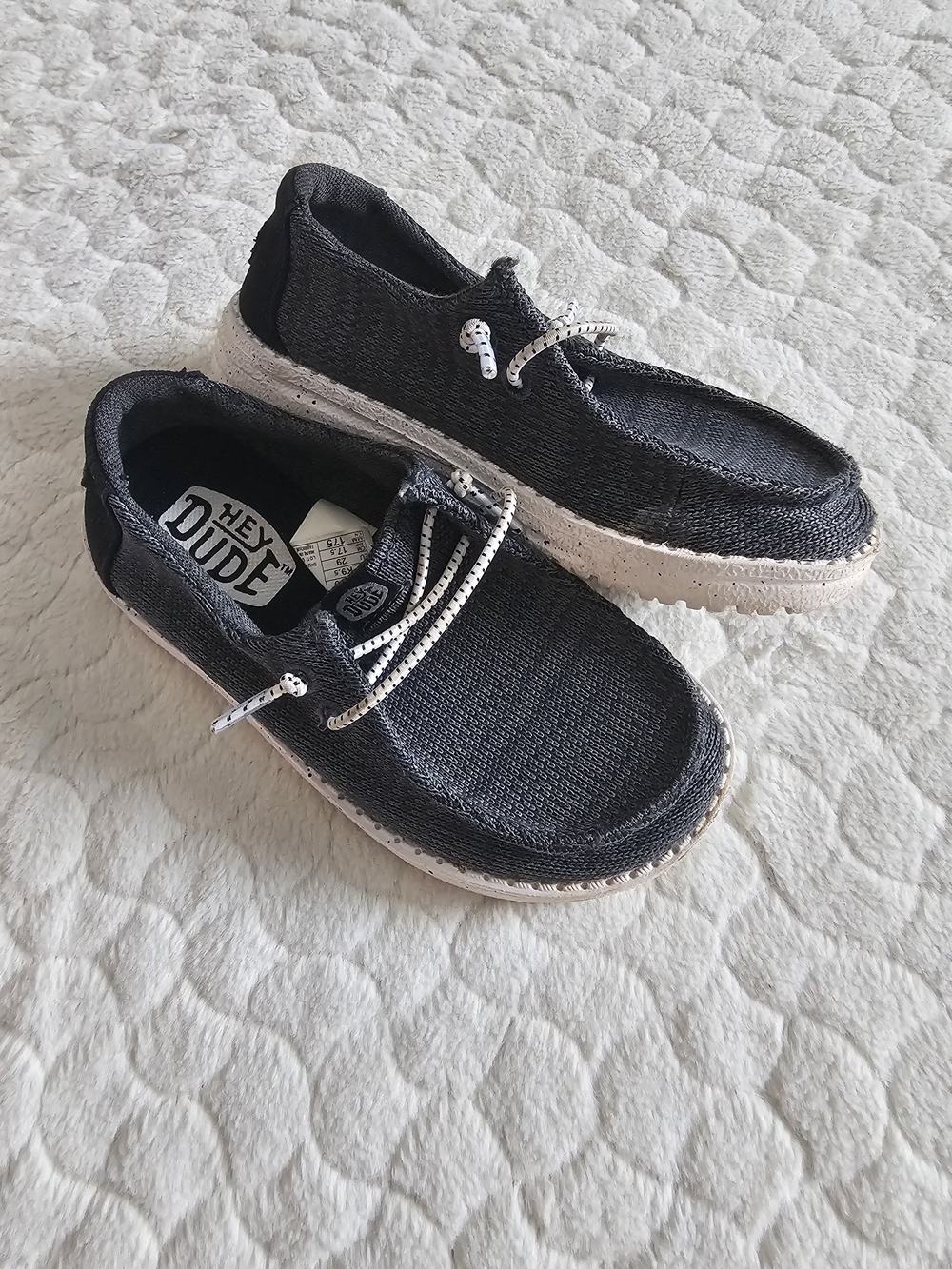 Hey Dude Kids Wendy Shoes Grey 10 Toddler